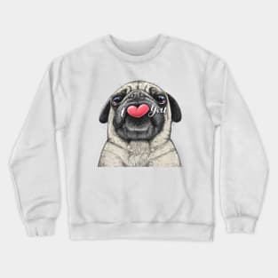 Pug loves you Crewneck Sweatshirt